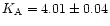 $K_{\rm A}=4.01\pm0.04$