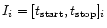 $I_{i}=[t_{\rm
start},t_{\rm stop}]_i$