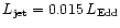 $L_{\rm jet} = 0.015\, L_{\rm Edd}$