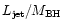 $L_{\rm jet}/M_{\rm BH}$