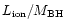 $L_{\rm ion}/M_{\rm BH}$