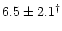 $6.5\pm2.1^\dag $