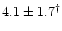 $4.1\pm1.7^\dag $