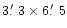 $3\hbox{$.\mkern-4mu^\prime$ }3 \times
6\hbox{$.\mkern-4mu^\prime$ }5$