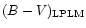 $(B-V)_{\rm LPLM}$