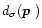 $d_\sigma(\mbox{\boldmath$p$ })$
