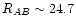 $R_{AB}\sim24.7$