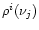 $\rho^i(\nu_{j})$