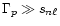 $\Gamma_p \gg s_{n \ell}$