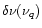 $\delta\nu(\nu_q)$