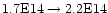 $\rm 1.7E14\rightarrow2.2E14$