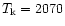 $T_{\rm k} = 2070$