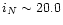 $i_N \sim 20.0$