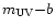 $m_{\rm UV}{-}b$