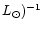 $L_{\odot})^{-1}$