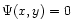 $\Psi(x,y)=0$