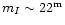 $m_I\sim22^{\rm m}$