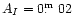 $A_I = 0\hbox{$.\!\!^{\rm m}$ }02$