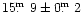 $15\hbox{$.\!\!^{\rm m}$ }9\pm0\hbox{$.\!\!^{\rm m}$ }2$