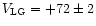 $V_{\rm LG} = +72\pm2$