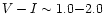 $V-I
\sim 1.0{-}2.0$