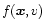$f(\vec{x},v)$