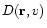 $D({\bf r},v)$