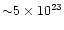 ${\sim}5 \times 10^{23}$