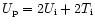 $U_{\rm p} = 2 U_{\rm i} + 2 T_{\rm i}$