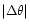 $\vert\Delta\theta\vert$