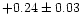 $+0.24
\pm 0.03$