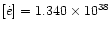 $[\dot e]=1.340\times 10^{38}$
