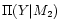 $\Pi(Y \vert M_2)$