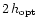 $2\,h_{\rm opt}$