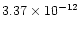 $3.37\times10^{-12}$