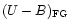 $(U-B)_{\rm FG}$