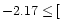 $-2.17\le[$