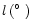 $l\,(\hbox{$^\circ$ })$