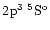$2\element[3]{p}\;\element[\rm o][5]{S}$
