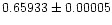 $0.65933\pm 0.00005$