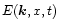 $E(\vec k,x,t)$
