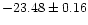 $-23.48\pm0.16$