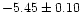 $-5.45\pm0.10$