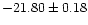 $-21.80\pm0.18$