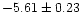 $-5.61\pm0.23$