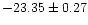 $-23.35\pm0.27$