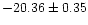 $-20.36\pm0.35$