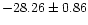 $-28.26\pm0.86$