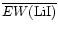 $\overline{EW{\rm (LiI)}}$