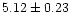 $5.12 \pm 0.23$